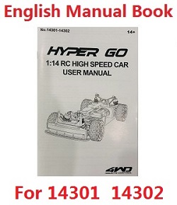 MJX Hyper Go 14301 MJX 14302 14303 English manual book (For 14301 14302)