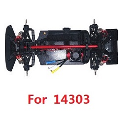 MJX Hyper Go 14301 MJX 14302 14303 car frame body with brushless motor module assembly (For 14303) - Click Image to Close