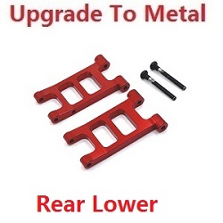 MJX Hyper Go 14301 MJX 14302 14303 rear lower swing arm upgrade to metal Red