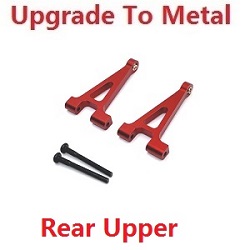 MJX Hyper Go 14301 MJX 14302 14303 rear upper swing arm upgrade to metal Red