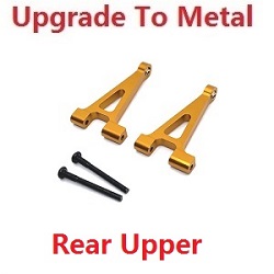 MJX Hyper Go 14301 MJX 14302 14303 rear upper swing arm upgrade to metal Gold - Click Image to Close