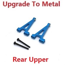 MJX Hyper Go 14301 MJX 14302 14303 rear upper swing arm upgrade to metal Blue - Click Image to Close