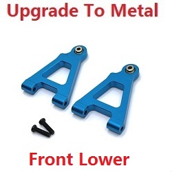 MJX Hyper Go 14301 MJX 14302 14303 front lower swing arm upgrade to metal Blue