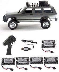 MN Model MN-78 RC car with 5 battery RTR Silver