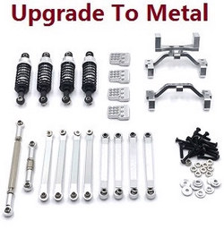MN Model MN-98 MN98 pull bar group + steering connect bar + pull bar seat + shock absorber (upgrade to metal) Silver