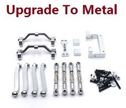 MN Model MN-98 MN98 pull bar group + pull bar seat + servo fixed set (upgrade to metal) Silver