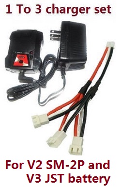 MN Model MN-90 MN-91 MN-90K MN-91K D90 charger and balance charger box + 1 to 3 charger wire (For V2 SM-2P battery)