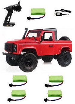 MN Model MN-91 RC Car with 5 battery RTR Red