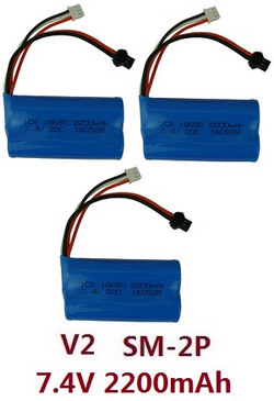 MN Model MN-90 MN-91 MN-90K MN-91K D90 upgrade to 7.4V 2200mAh battery 3pcs (V2 SM-2P) - Click Image to Close