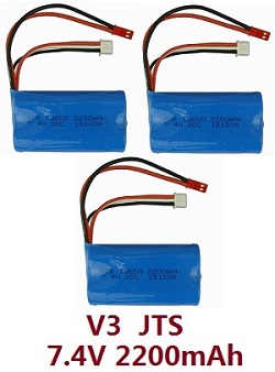 MN Model MN-90 MN-91 MN-90K MN-91K D90 7.4V 2200mAh battery (V3 JST) 3pcs