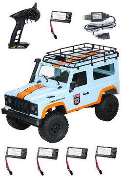 MN Model MN-99 RC Car with 5 battery RTR Blue