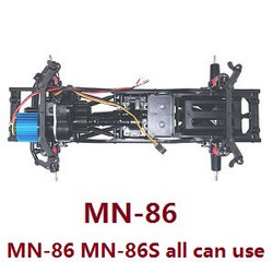 MN Model G500 MN-86 MN-86S MN86 MN86S car frame body assembly with motor module and SERVO + front and rear wave box module (MN-86)