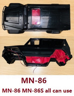 MN Model G500 MN-86 MN-86S MN86 MN86S total car shell assembly with LED (MN-86) Black