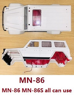 MN Model G500 MN-86 MN-86S MN86 MN86S total car shell assembly with LED (MN-86) White