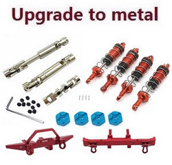 MN Model G500 MN-86 MN-86S MN86 MN86S upgrade to metal accesseries kit (front and rear bumper + shock absorber + drive shaft + hexagon seat)