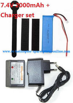 Shcong Wltoys WL Q212 Q212K Q212KN Q212G Q212GN quadcopter accessories list spare parts charger + balance charger box + battery 7.4V 2000mah