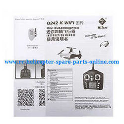 Shcong Wltoys WL Q242 Q242K Q242G DQ242 quadcopter accessories list spare parts english manual book (Q242K)