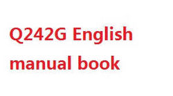 Shcong Wltoys WL Q242 Q242K Q242G DQ242 quadcopter accessories list spare parts english manual book (Q242G)