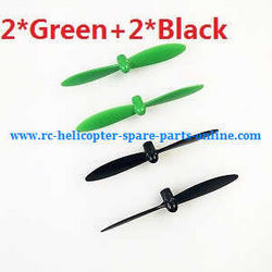 Shcong Wltoys WL Q282 Q282G Q28K quadcopter accessories list spare parts main blades propellers (2*Green+2*Black)