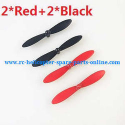 Shcong Wltoys WL Q282 Q282G Q28K quadcopter accessories list spare parts main blades propellers (2*Red+2*Black)