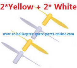 Shcong Wltoys WL Q282 Q282G Q28K quadcopter accessories list spare parts main blades propellers (2*Yellow+2*White)