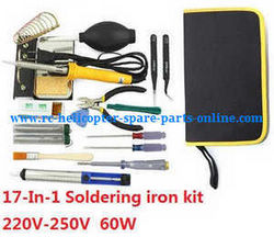 Shcong Wltoys WL Q323 Q323-B Q323-C Q323-E quadcopter accessories list spare parts 17-In-1 Voltage 220-250V 60W soldering iron set