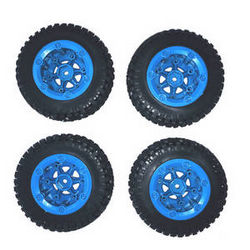 Shcong JJRC Q39 Q40 RC truck car accessories list spare parts tires 4pcs (Blue)