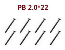 Shcong JJRC Q39 Q40 RC truck car accessories list spare parts screws PB 2.0*22 8pcs - Click Image to Close