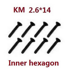 Shcong JJRC Q39 Q40 RC truck car accessories list spare parts inner hexagon screws KM 2.6*14 8pcs