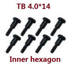 Shcong JJRC Q39 Q40 RC truck car accessories list spare parts inner hexagon screws TB 4.0*14 8pcs