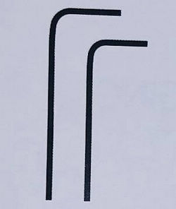 Shcong JJRC Q39 Q40 RC truck car accessories list spare parts inner hexagon wrench 2pcs