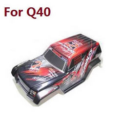 Shcong JJRC Q39 Q40 RC truck car accessories list spare parts upper cover car shell for Q40 (Red)
