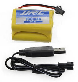 Shcong JJRC Q60 RC Military Truck Car accessories list spare parts 6V 700mAh battery + USB charger wire