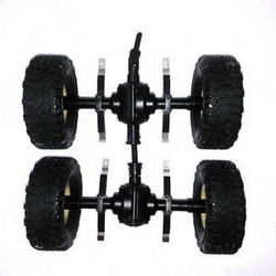 Shcong JJRC Q60 RC Military Truck Car accessories list spare parts rear and central axle module assembly