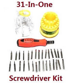 Shcong JJRC Q60 RC Military Truck Car accessories list spare parts 1*31-in-one Screwdriver kit package