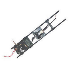 Shcong JJRC Q65 RC Military Truck Car accessories list spare parts main frame with motor and SERVO module assembly