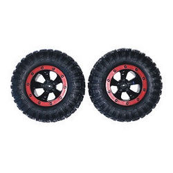 Shcong JJRC Q70 Twist Trucks RC Car accessories list spare parts tires (Red) 2pcs