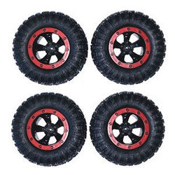 Shcong JJRC Q70 Twist Trucks RC Car accessories list spare parts tires (Red) 4pcs