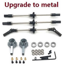Shcong JJRC Q75 Trucks RC Car accessories list spare parts front rear and middle axle set (metal)