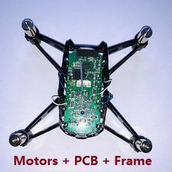 Shcong Wltoys WL XK Q818 drone RC Quadcopter accessories list spare parts main motors + PCB board + main frame (Assembled)