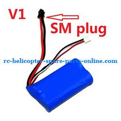 Shcong GT Model 8004 QS8004 RC helicopter accessories list spare parts battery 7.4V 1500MaH (V1 SM plug)