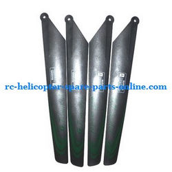 Shcong GT Model QS8005 RC helicopter accessories list spare parts main blades (2x upper + 2x lower)