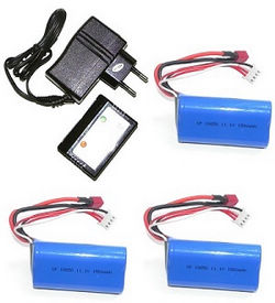 Shcong GT Model QS8005 RC helicopter accessories list spare parts charger + balance charger box + 3*battery