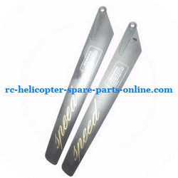 Shcong GT Model QS 9012 9019 RC helicopter accessories list spare parts main blades (Black)
