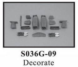 Shcong SYMA S036 S036G RC helicopter accessories list spare parts decotative set