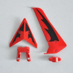 Shcong SYMA S107 S107G S107I RC helicopter accessories list spare parts tail decorative set (Red)