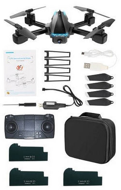 Shcong S177 GPS 5G WIFI camera RC drone with 3 battery and portable bag RTF