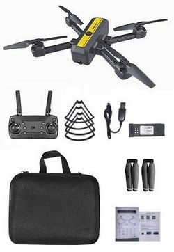 Shcong S18 4k WIFI dual camera drone with 1 battery and portable bag, RTF