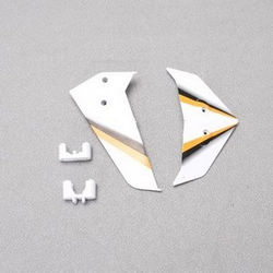 Shcong SYMA S301 S301G RC helicopter accessories list spare parts tail decorative set (White)