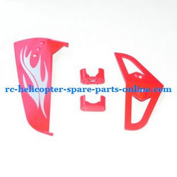 Shcong SYMA S031 S031G S31(2.4G) RC helicopter accessories list spare parts tail decorative set (S031G Red)